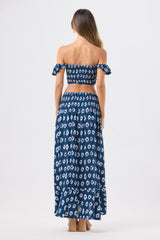 Tiare Hawaii Dakota Skirt Halo Drift Navy