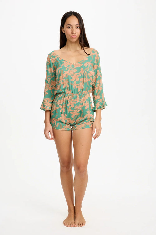 Benoa Swim Baja Romper Tropics