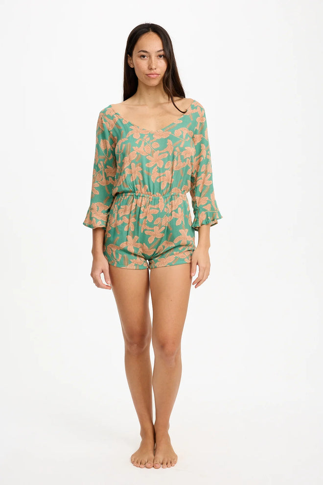 Benoa Swim Baja Romper Tropics