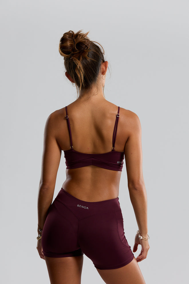 Benoa V-Back Short Plum