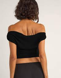 Rhythm Juno Off Shoulder Top Black