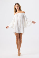 Tiare Hawaii Amalfi Mini Dress Off White
