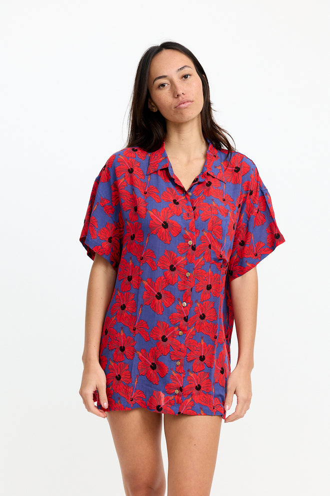 Benoa Swim Aloha Shirt Dress Velzy