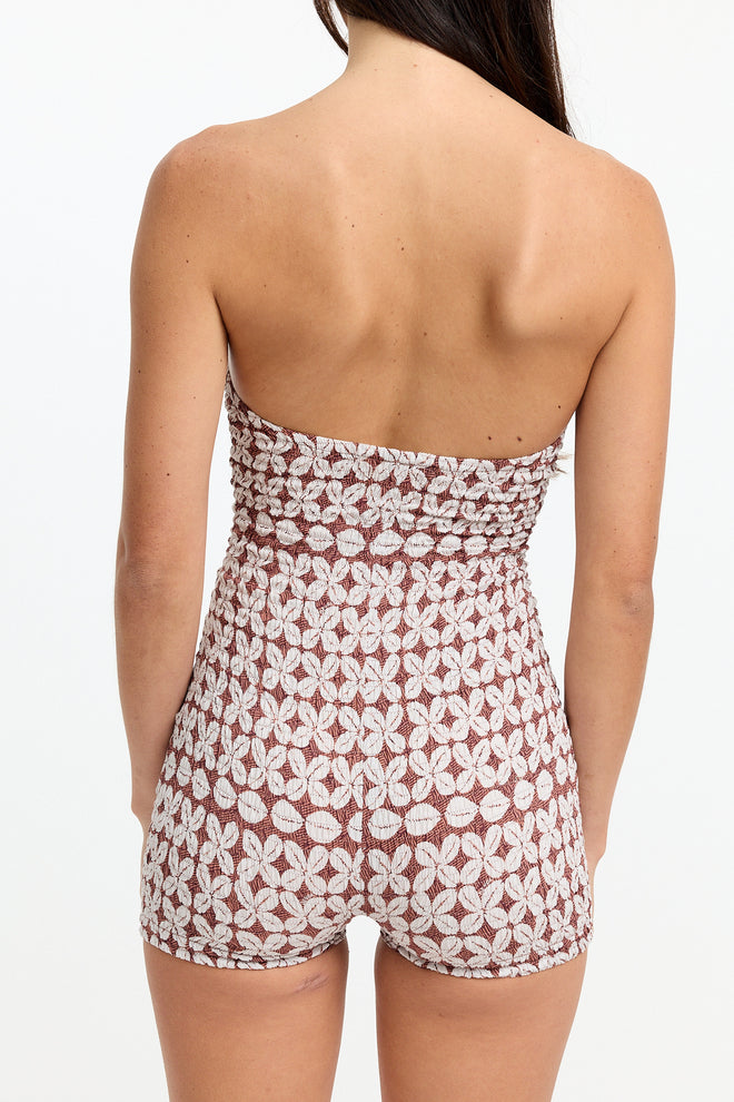 Benoa Swim Serena Romper Cowrie Basket