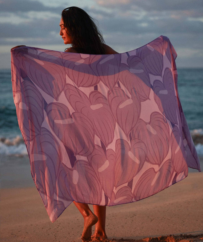 Tag Aloha Anthurium Purple Pareo