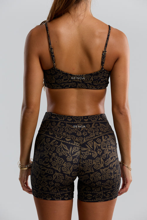 Benoa THE Sports Bra Brown Batik