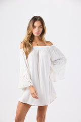 Tiare Hawaii Amalfi Mini Dress Off White