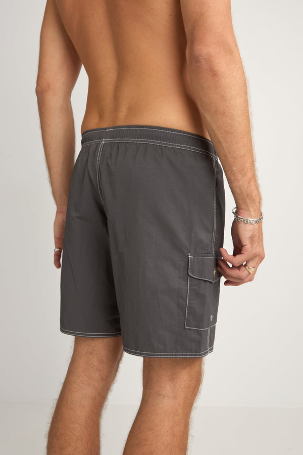 Rhythm Patch Beach Shorts Men Black