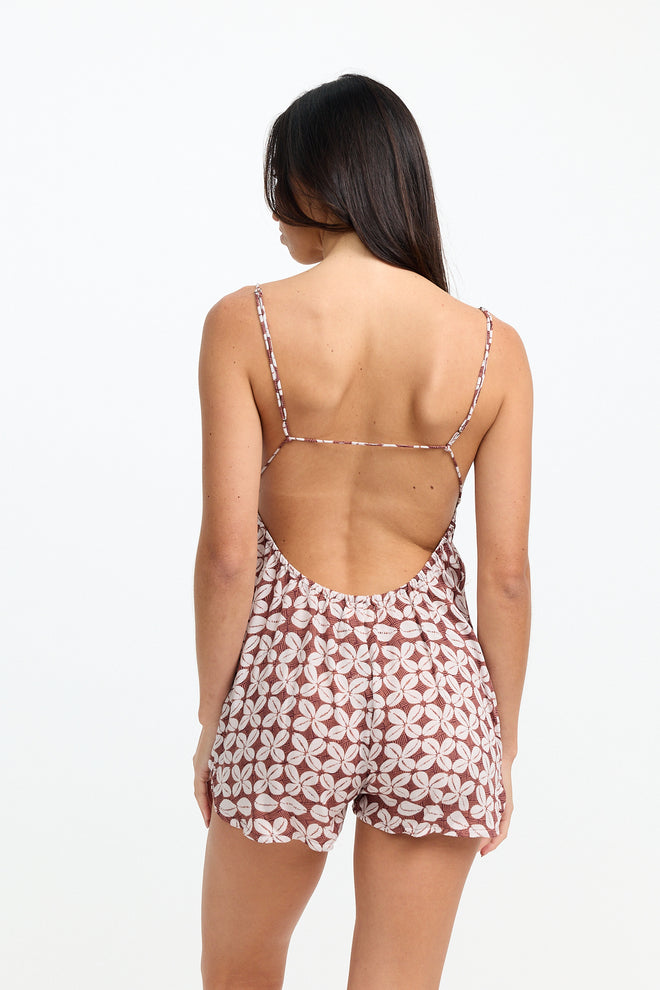 Benoa Swim May Romper Cowrie Basket