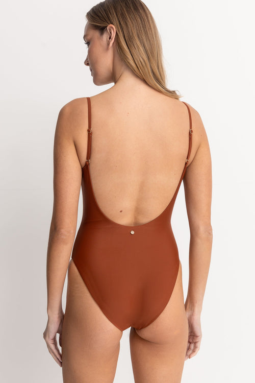 Rhythm Classic Minimal One Piece Rust