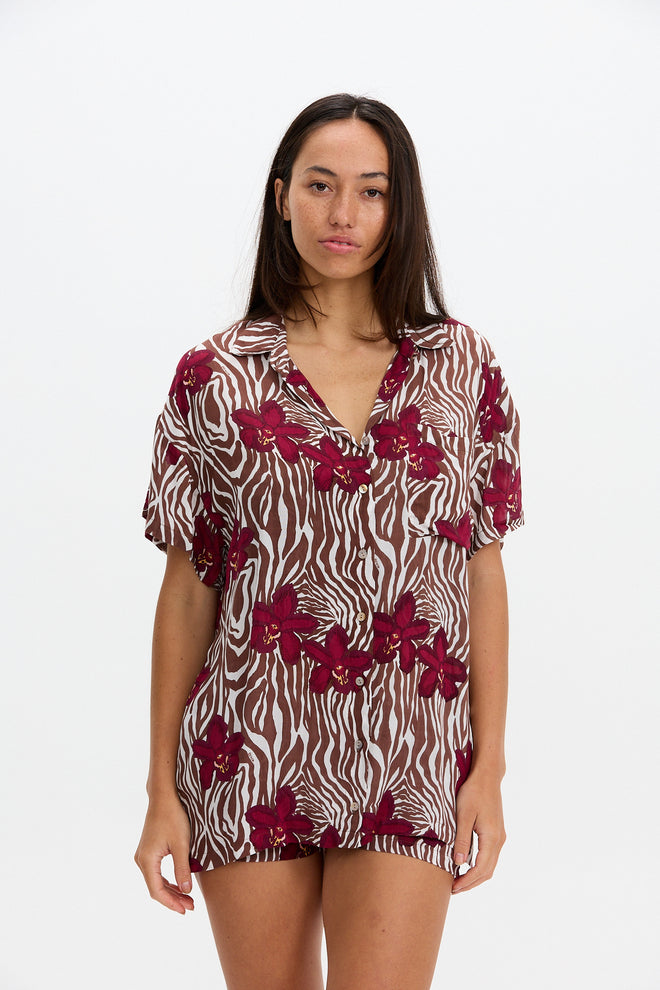 Benoa Swim Aloha Shirt Dress Diva