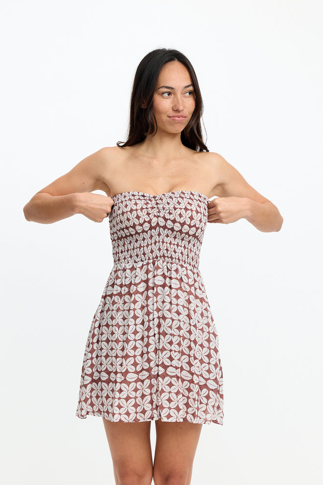 Benoa Swim Caitie Dress Cowrie Basket