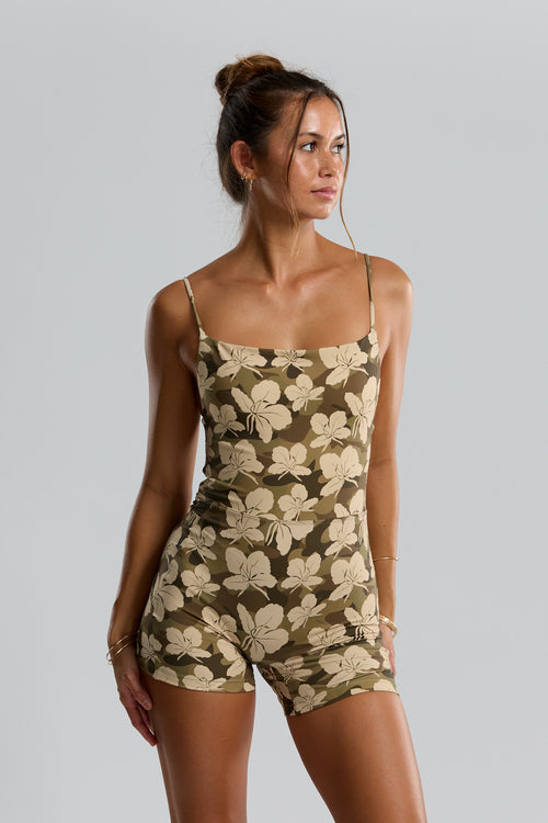 Benoa Brynn Romper 3 inch Camo Ginger