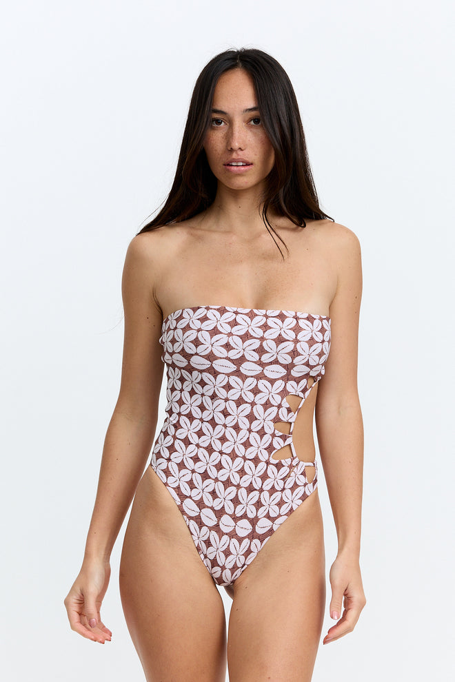 Benoa Swim Sunny One Piece Cowrie Basket