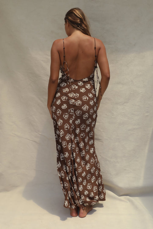 Stone Fox Alma Beaded Slip Dress Mirage