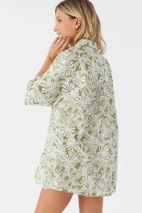 O'Neill Olivia Printed Shirt Oil Green