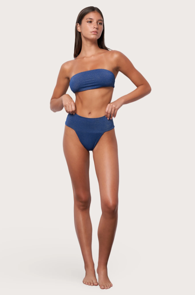 Toast Swim Banded Waist Bottom Abyss Shimmer