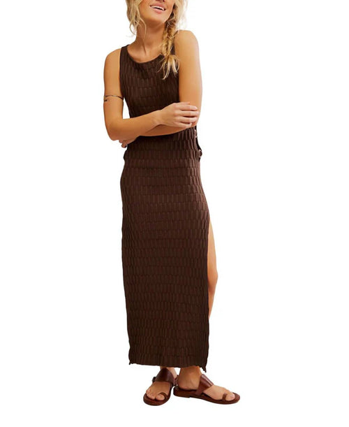 Free People x free-est Lilliana Midi Dress in Carafe in Brown