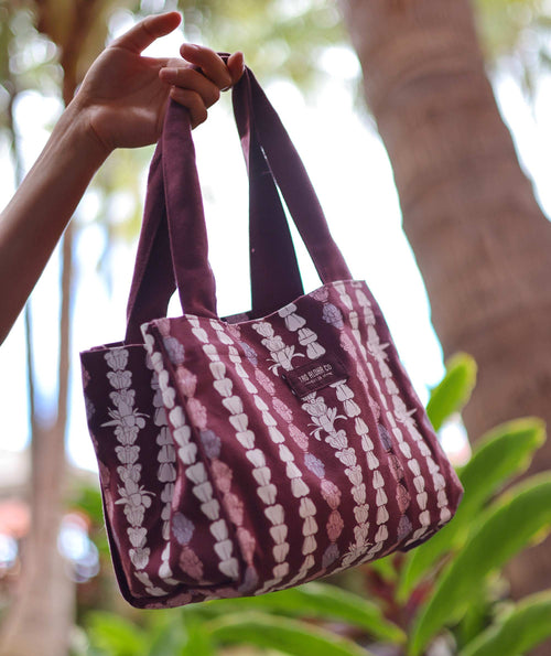 Tag Aloha Crown Flower - Organic Mini Bag