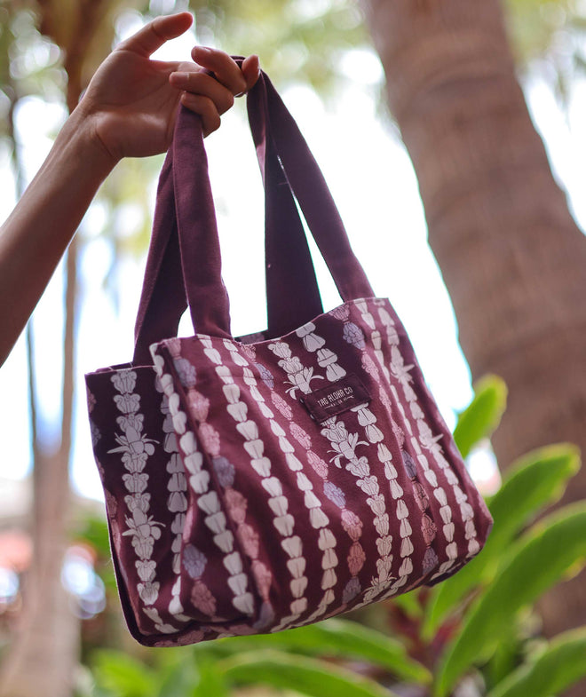 Tag Aloha Crown Flower - Organic Mini Bag