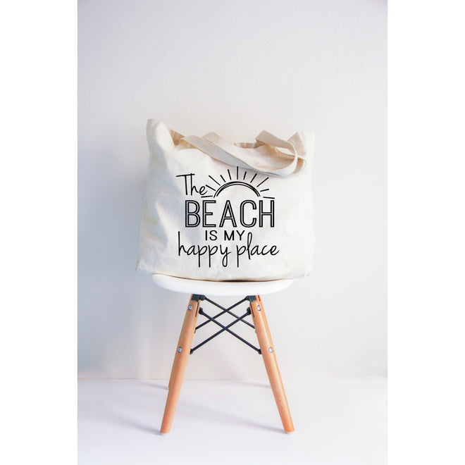 The Beach is My Happy Place Tote Bag